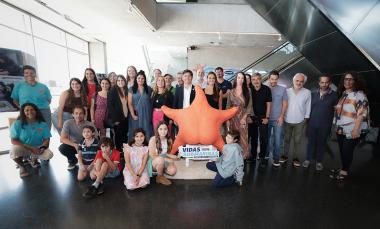 Kicillof recorrió la muestra “Vidas submarinas" en el Museo de Mar del Plata