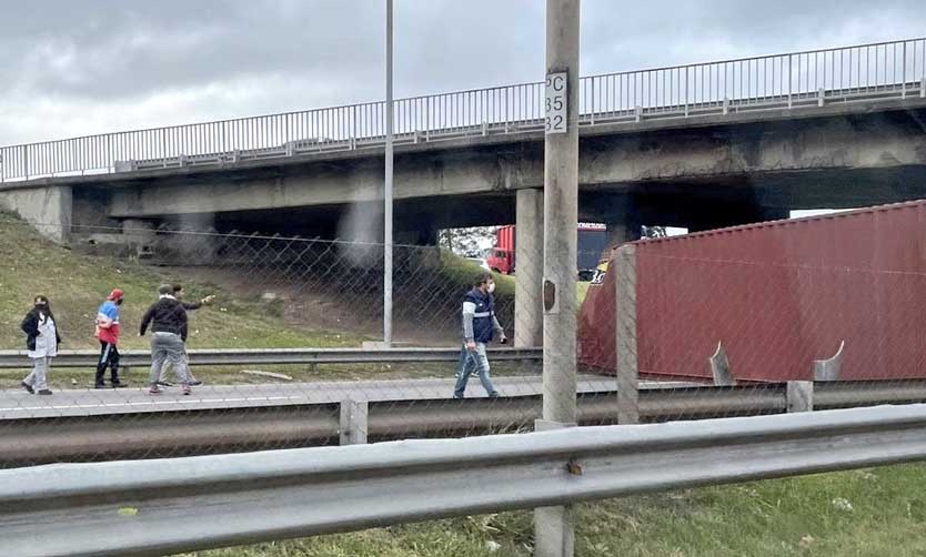 Por un accidente múltiple, la Panamericana quedó bloqueada por cuatro horas