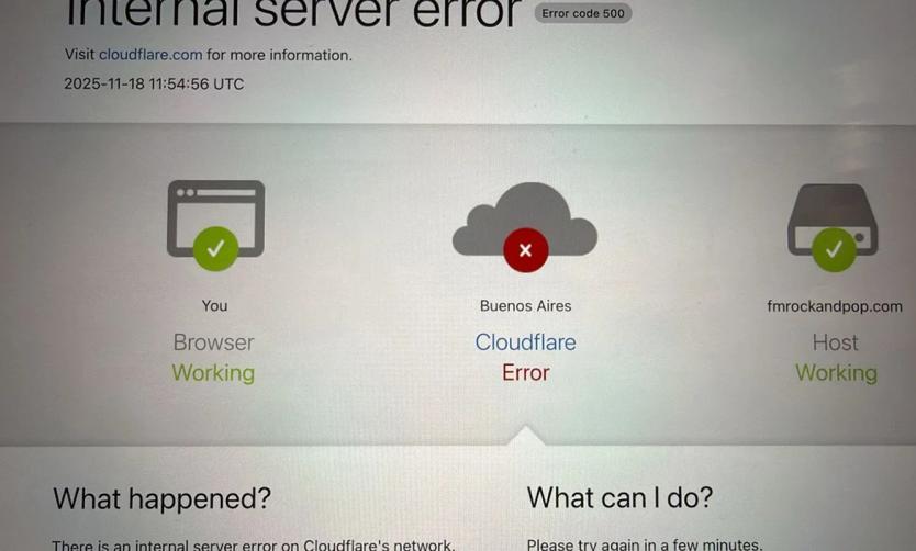 Caída global de Cloudflare: X y portales de noticias fuera de servicio