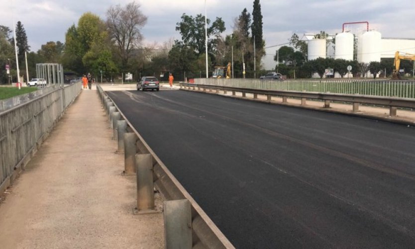 Habilitan al tránsito uno de los puentes de la Panamericana que estaba en reparación