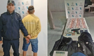 Detienen a sujeto acusado de robar a mano armada en un comercio