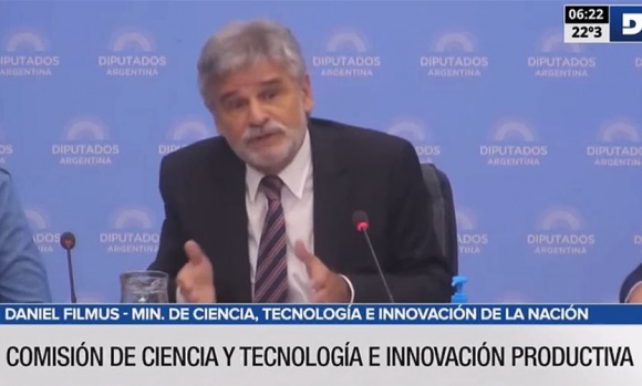 Daniel Filmus expuso ante Diputados sobre el Plan Nacional de Ciencia 2023