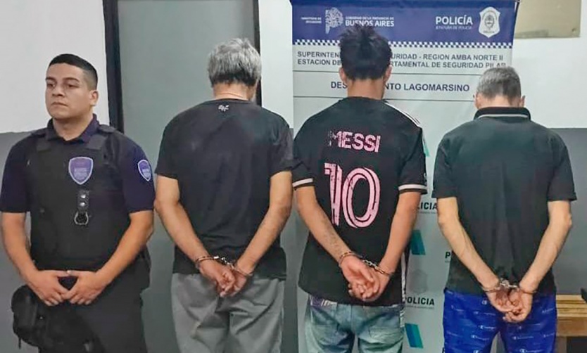 Detienen a tres hombres con más de 240 gramos de cocaína