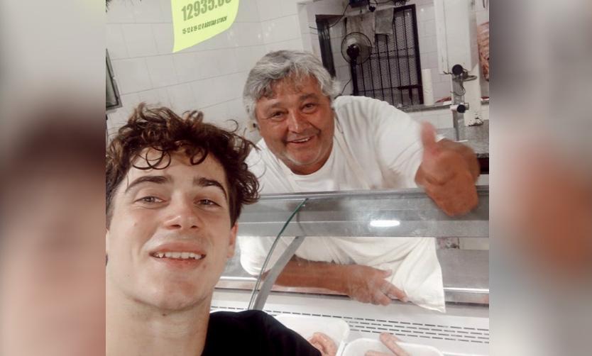 Franco Colapinto causó furor haciendo las compras en un supermercado