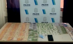 Tres delincuentes fueron detenidos con más de 200 dosis de drogas listas para vender