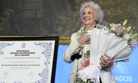 La Cámara de Diputados reconoció a Estela de Carlotto