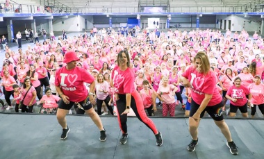 Tarde de zumba y salud: Se concretó la Master Pink 2024 en Pilar