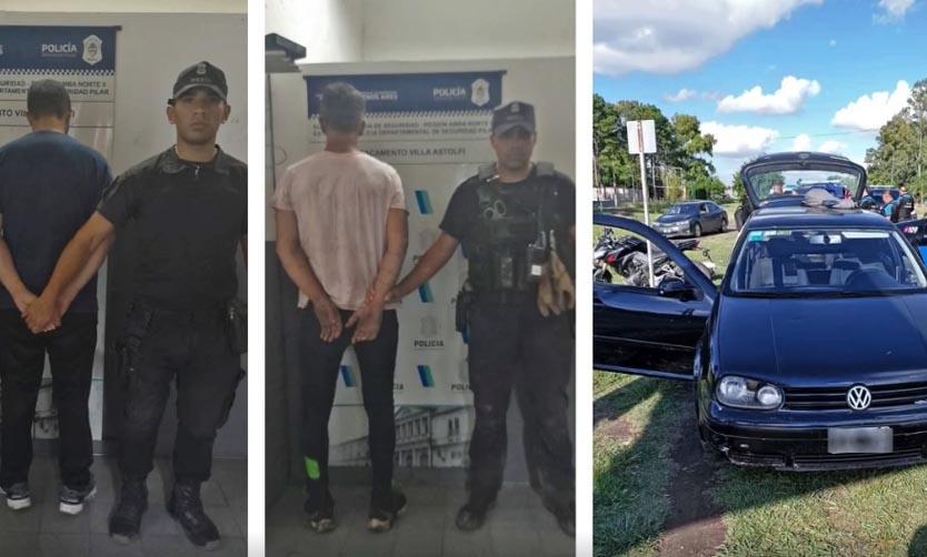 Cayeron en Pilar tras robar un comercio a mano armada en Campana