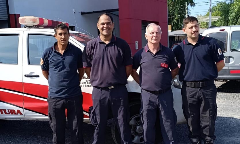 Comitiva de bomberos pilarenses viajó a combatir incendios en Neuquén