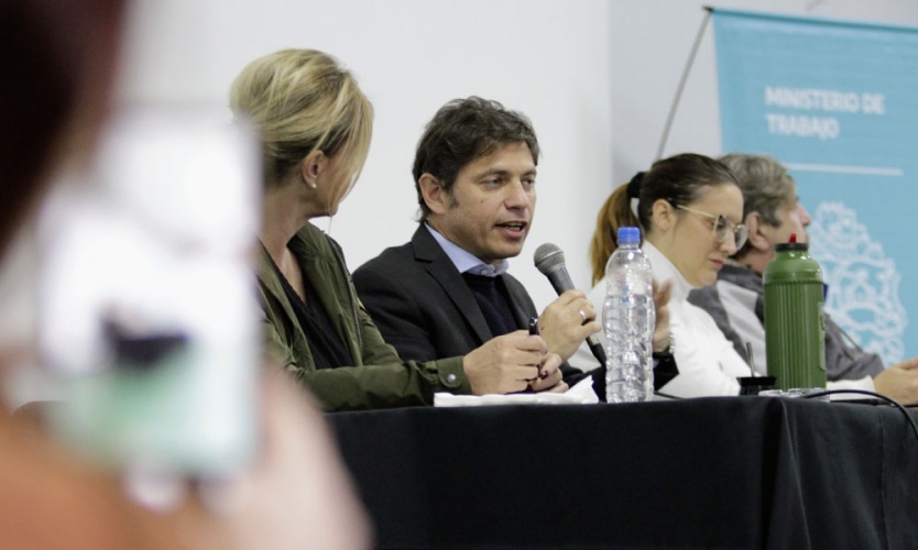 Kicillof: “Nos hemos propuesto brindarle un papel protagónico al Ministerio de Trabajo"