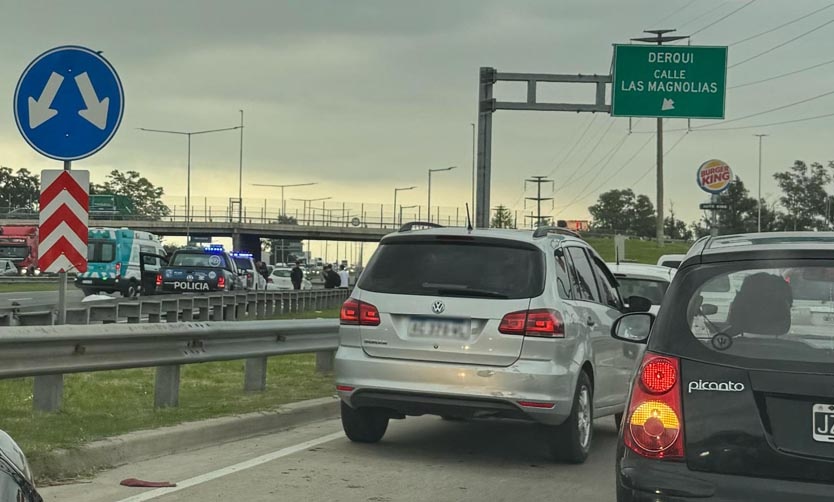 Murió una persona al ser atropellada por un auto en la Panamericana