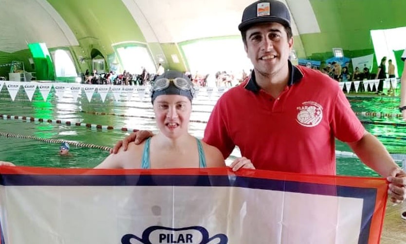 Alumna de la Escuela Municipal de Natación PCD compitió en el Torneo Nacional